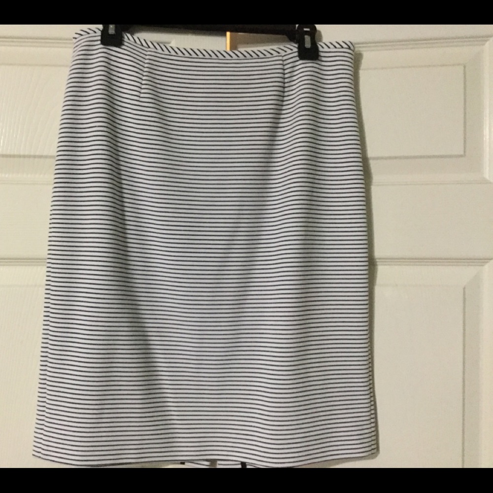 Calvin Klein Striped Pencil Skirt